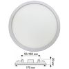 Ecola LED downlight �������. ������� �������� � ���������� ��� ����� ��������� (50-160mm) 15W 220V 6500K 175x20